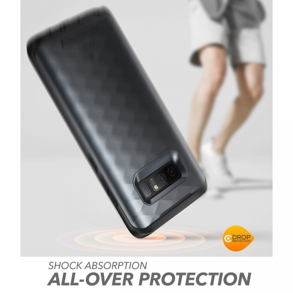 Clayco Galaxy Note 8 Hera Serisi Rugged Klf-Black