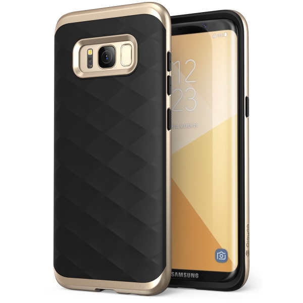 Clayco Galaxy S8 Plus Helios Serisi Premium Hybrid Klf-Gold