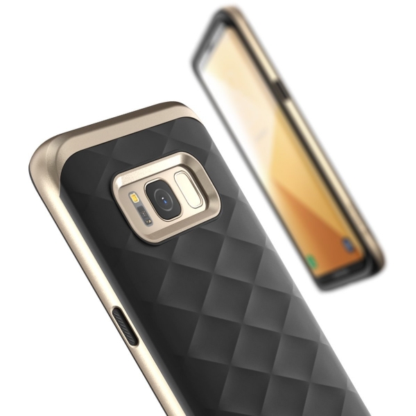 Clayco Galaxy S8 Plus Helios Serisi Premium Hybrid Klf-Gold