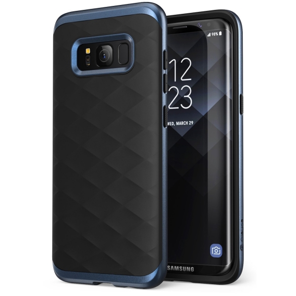 Clayco Galaxy S8 Plus Helios Serisi Premium Hybrid Klf-Blue 