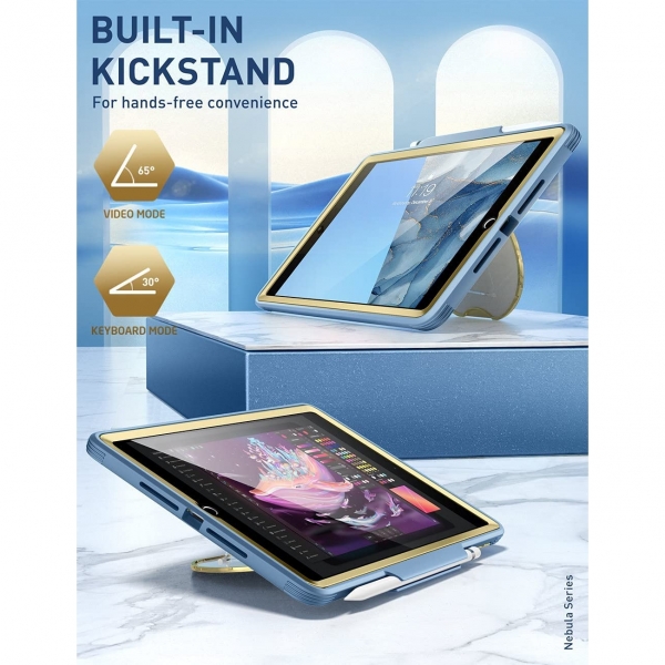 Clayco Nebula Serisi iPad Klf (10.2 in)-Ocean