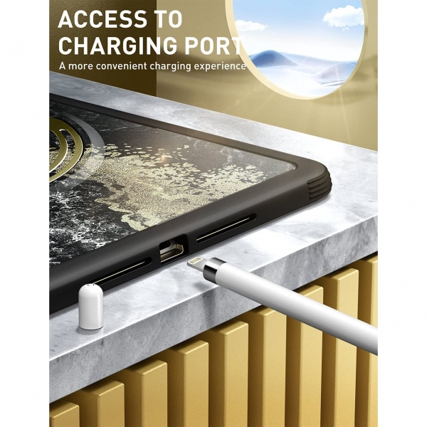 Clayco Nebula Serisi iPad Klf (10.2 in)-Black
