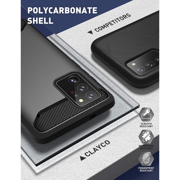 Clayco Samsung Galaxy Note 20 Ultra Xenon Serisi Klf-Black