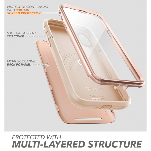 Clayco iPhone X Hera Serisi Klf-Blush Gold