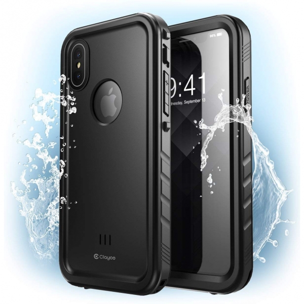 Clayco iPhone X Omni Serisi Su Geirmez Klf-Black