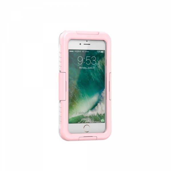 CmuFan Apple iPhone 8 Su Geirmez Klf-Pink