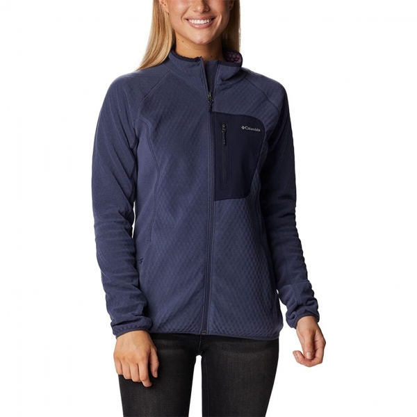 Columbia W Outdoor Tracks Full Zip Kadn Polar st(Lacivert)