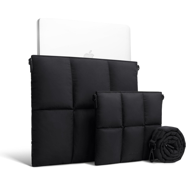 Comfyable Puffy Laptop Klf (15-16 in)-Black 