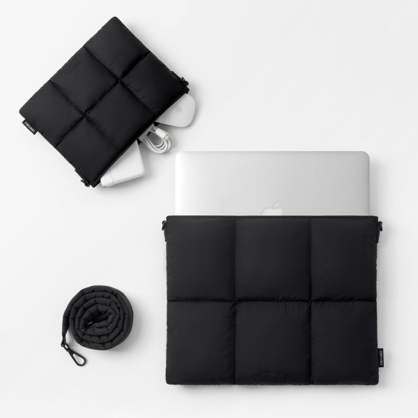 Comfyable Puffy Laptop Klf (15-16 in)-Black 