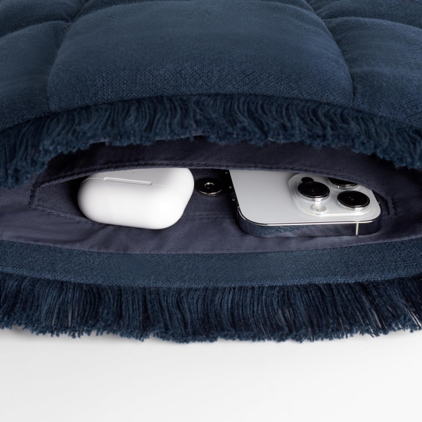 Comfyable Puffy Pskll Laptop antas (13-16 in)-Navy Blue 