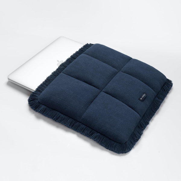 Comfyable Puffy Pskll Laptop antas (13-16 in)-Navy Blue 