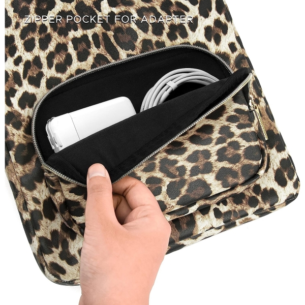 Comfyable Leopar Desenli Laptop Sleeve (13-14 in)