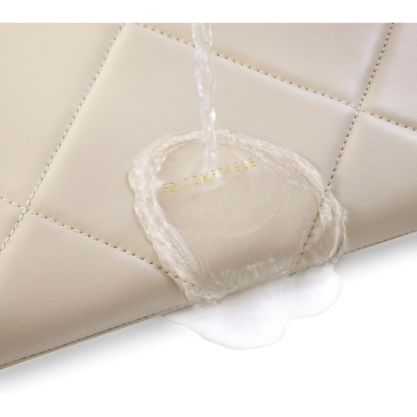Comfyable MacBook Air/Pro Uyumlu Kapitone Deri Klf(13-14 in)-Beige