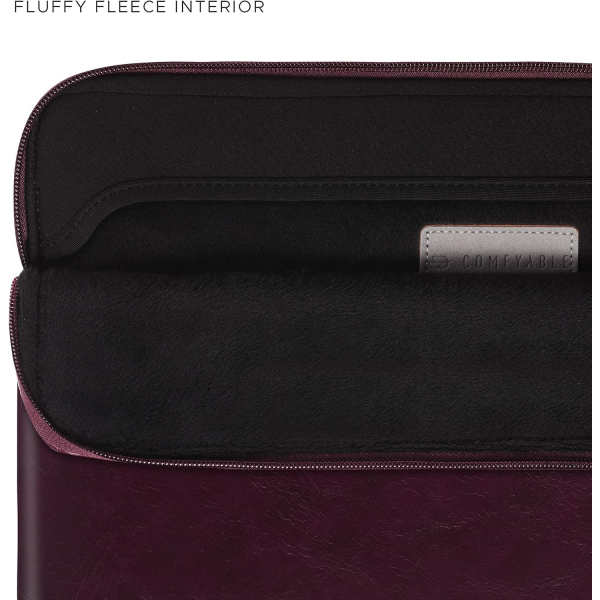 Comfyable MacBook Pro/Air Deri Laptop �anta (13-14 in�)-Berry Brown