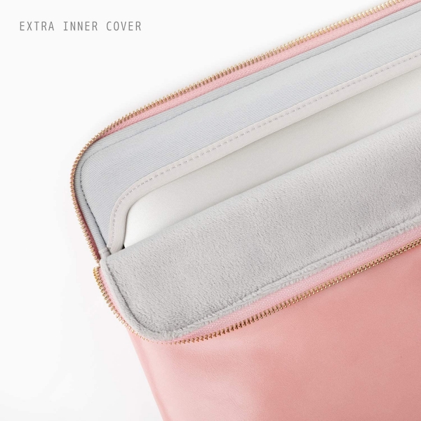 Comfyable MacBook Pro/Air Deri Laptop antas (13.3 in)-Pink