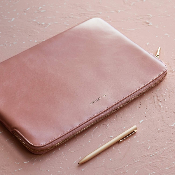 Comfyable MacBook Pro/Air Deri Laptop antas (13.3 in)-Pink