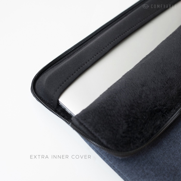 Comfyable MacBook Pro Laptop Sleeve anta (15 in)-Navy Blue