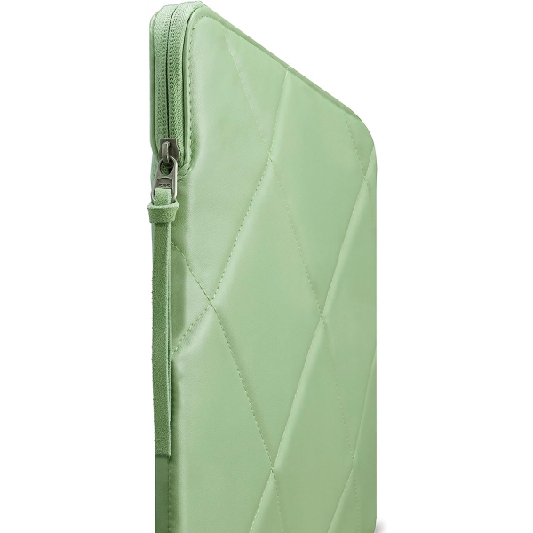 Comfyable iPad Pro Kapitone PU Deri Su Geirmez Klf (12.9 in)-Pistachio