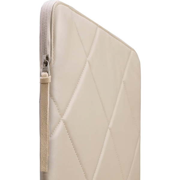 Comfyable iPad Pro Kapitone PU Deri Su Geirmez Klf (12.9 in)-Beige