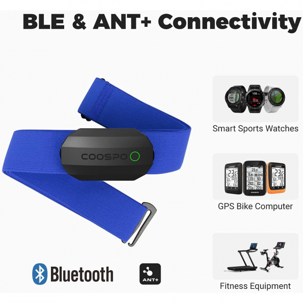 CooSpo H808S Ak�ll� Kalp At�� H�z� Monit�r�-Black Blue