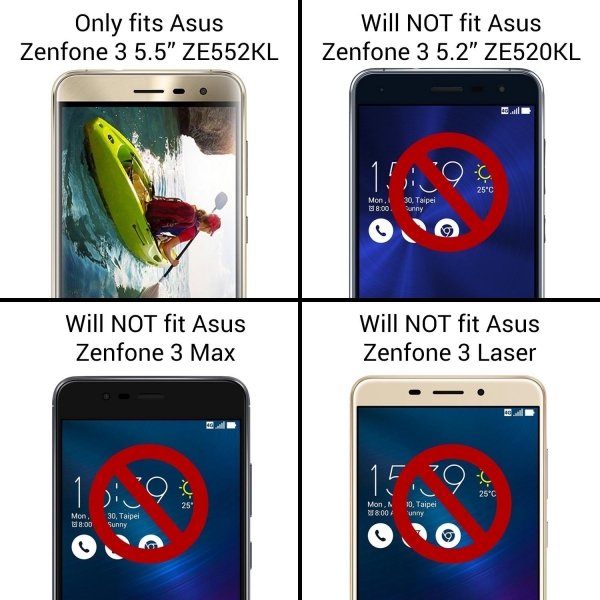 CoverON Asus Zenfone 3 ClearGuard Serisi Klf-Clear