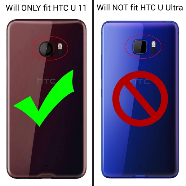 CoverON HTC U11 FlexGuard Serisi Kapak Klf-Clear