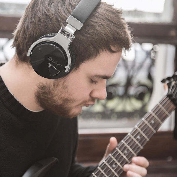 Cowin E-7 Kablosuz Bluetooth Kulak st Kulaklk-Black