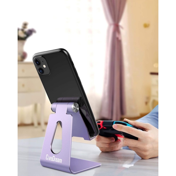 CreaDream Ayarlanabilir Cep Telefonu Stand -Purple