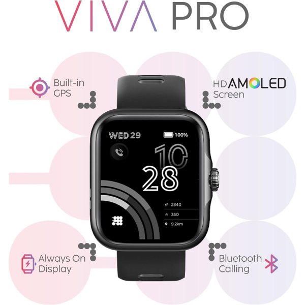 Cubitt Viva Pro Akll Saat/Fitness Takip Cihaz-Silver Grey 