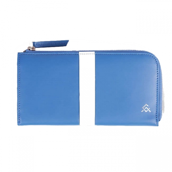 Cuir Ally Secura Akll Czdan- Blue White