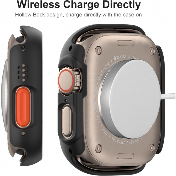 Cuteey Apple Watch Ultra 2.Nesil Bumper Klf-Black