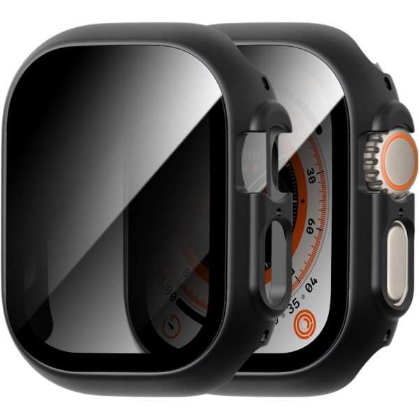 Cuteey Apple Watch Ultra 2.Nesil Privacy Ekran Koruyucu-Black