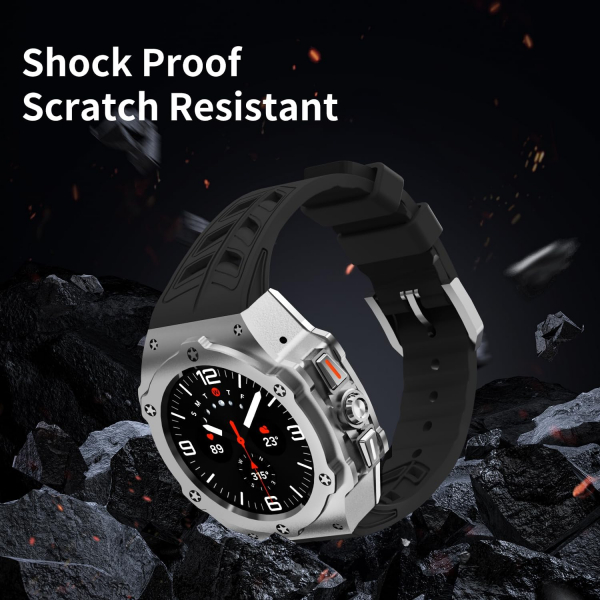DGYSG Galaxy Watch Ultra Luxury Kay (47mm)-Silver