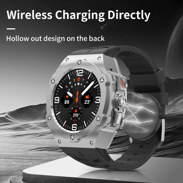 DGYSG Galaxy Watch Ultra Luxury Kay (47mm)-Silver