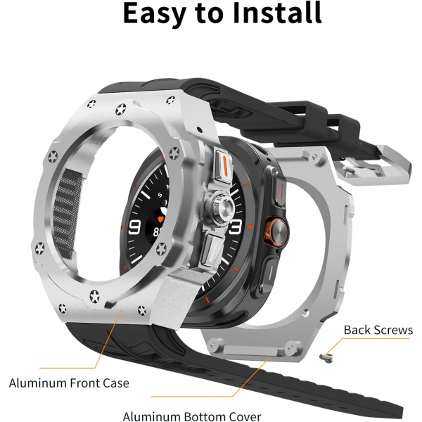 DGYSG Galaxy Watch Ultra Luxury Kay (47mm)-Silver