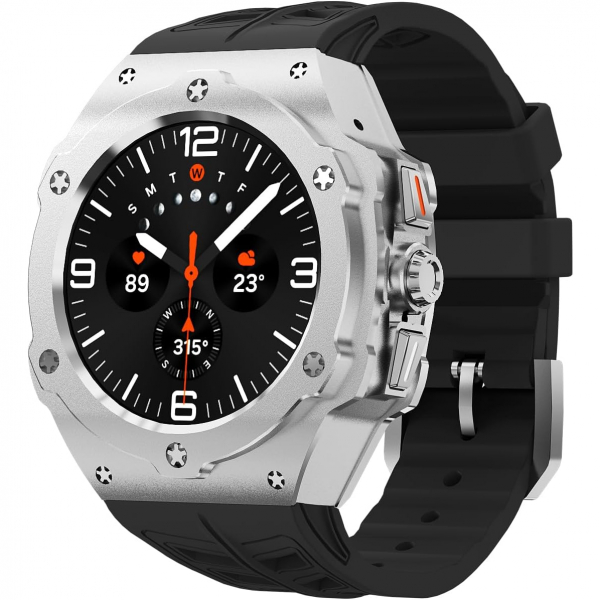 DGYSG Galaxy Watch Ultra Luxury Kay (47mm)-Silver