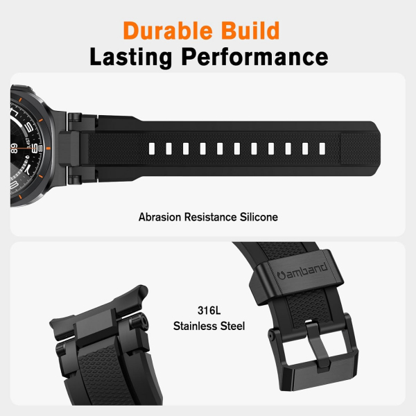 amBand Galaxy Watch Ultra Kay (47mm)-Black Black 