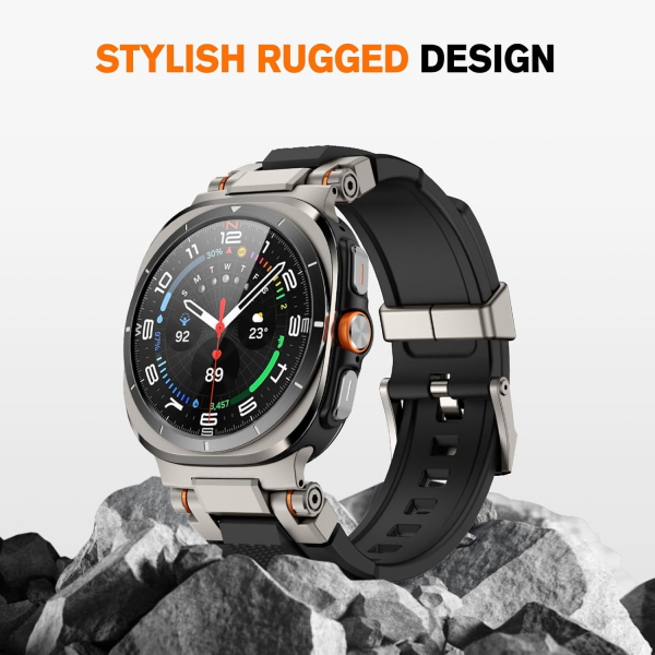 amBand Galaxy Watch Ultra Kay (47mm)-Silver Black 
