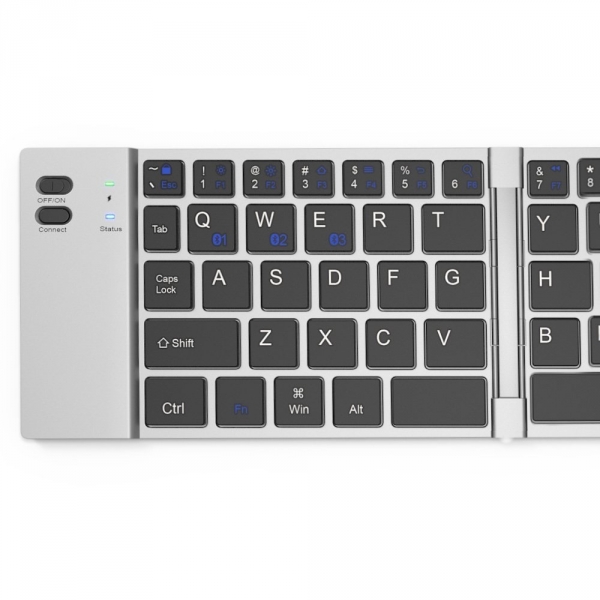 DICTOPRO D100 Katlanabilir Bluetooth Klavye (Silver)