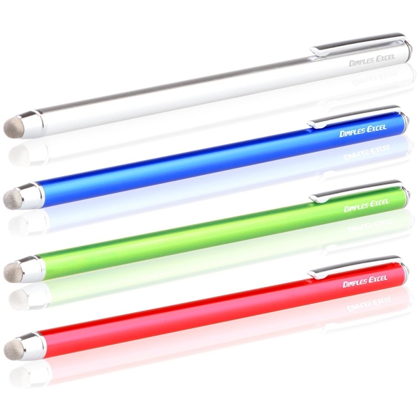 DIMPLES EXCEL New Generation Ultra nce Stylus Kalem (4 Adet)-Dark Blue-Green-Silver-Red