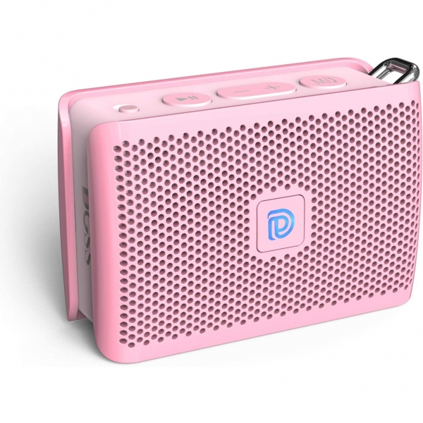 DOSS Genie Tanabilir Mini Bluetooth Hoparlr-Pink
