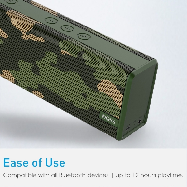DOSS SoundBox Color Kablosuz Bluetooth Hoparlr-Camouflage