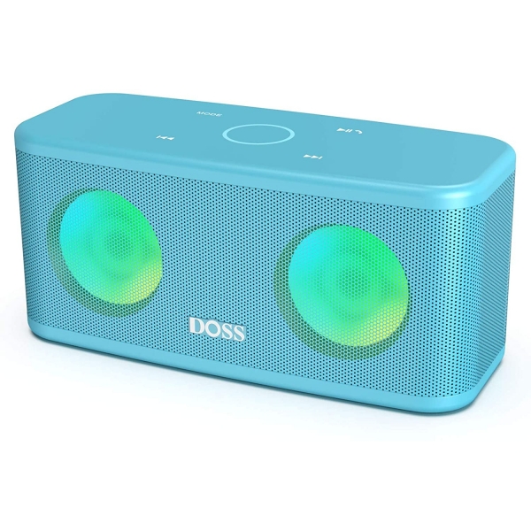 DOSS SoundBox Plus Tanabilir Bluetooth Hoparlr-Tiffany Blue 