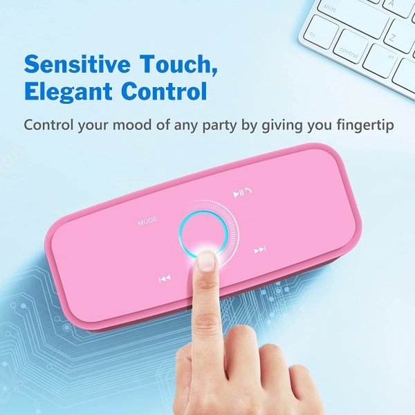 DOSS Touch SoundBox Bluetooth Hoparlr-Pink