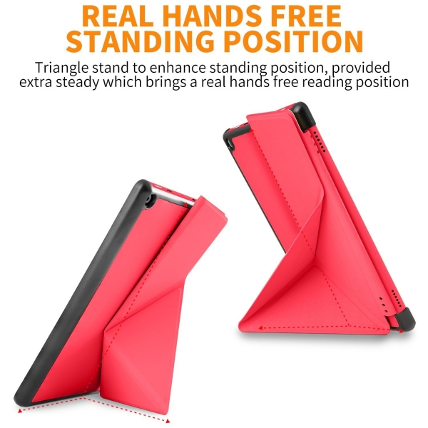 DTTO Kindle Fire HD 8 Kickstand Klf-Punch Red