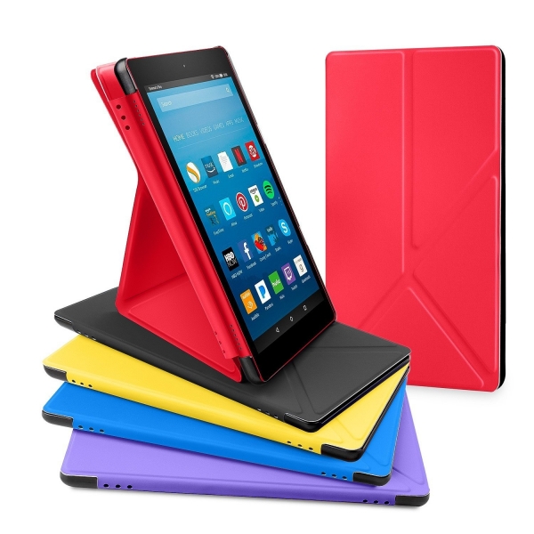 DTTO Kindle Fire HD 8 Kickstand Klf-Punch Red