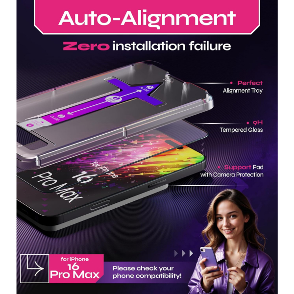 Defenslim iPhone 16 Pro Max Ekran Koruyucu (2 Adet)