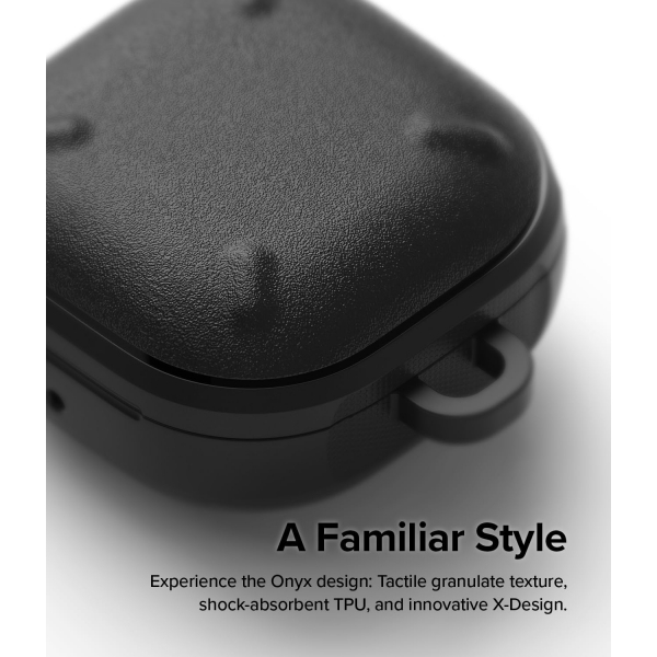 Rin gke Onyx Galaxy Buds FE Uyumlu Klf -Black