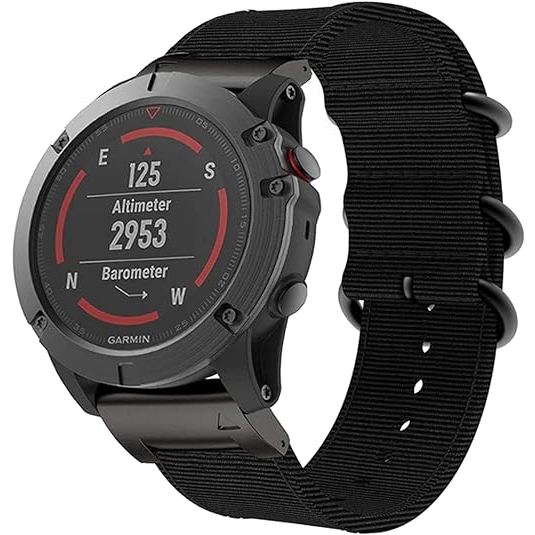 EANWireless Silikon Garmin Fenix 7X/6X/5X Kay- Black 