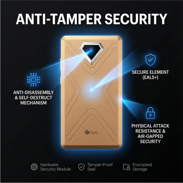 ELLIPAL Titan 2.0 Gold Air-Gapped Kripto Para C�zdan�